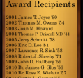 Community Service Award