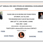 12TH Annual Eric and Steven Lee Memorial Scholarship Fundraiser Event 2014