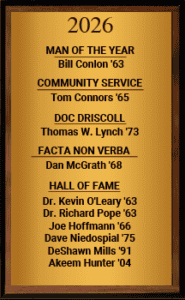 2026 Leo High School Alumni Hall of Fame Plaque